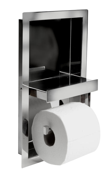 AlFI brand ABTPN88 Recessed Toilet Paper Holder Niche
