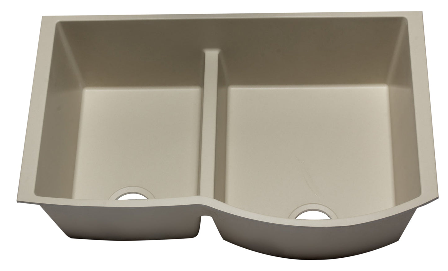 ALFI brand AB3320UM 33" Double Bowl Undermount Granite Composite Kitchen Sink