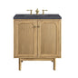 Laurent 30" Single Vanity Cabinet, Light Natural Oak