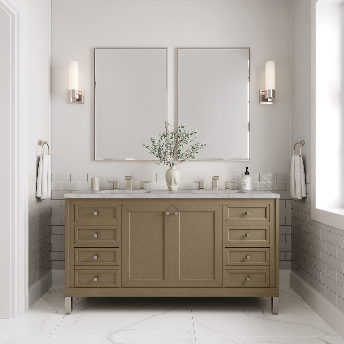 Chicago 60" Double Vanity