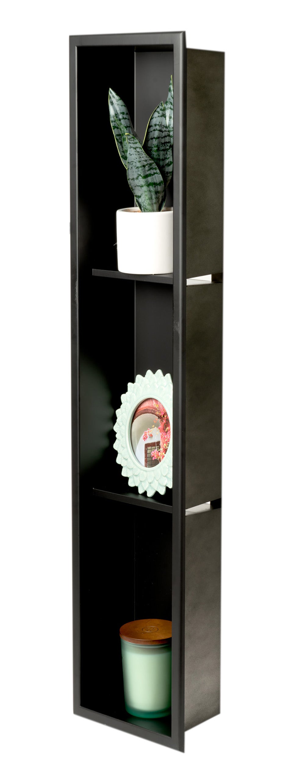 ALFI brand ABNC0836 8" x 36"  Vertical Triple Shelf Bath Shower Niche