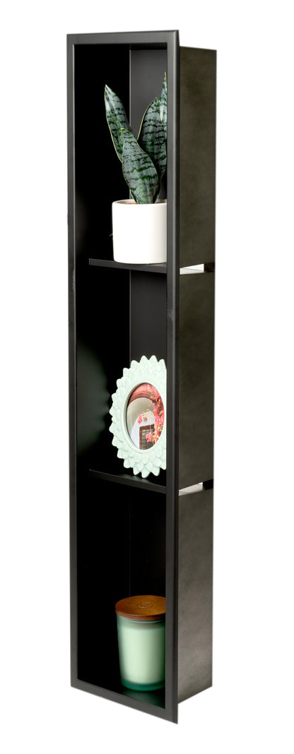 ALFI brand ABNC0836 8" x 36"  Vertical Triple Shelf Bath Shower Niche
