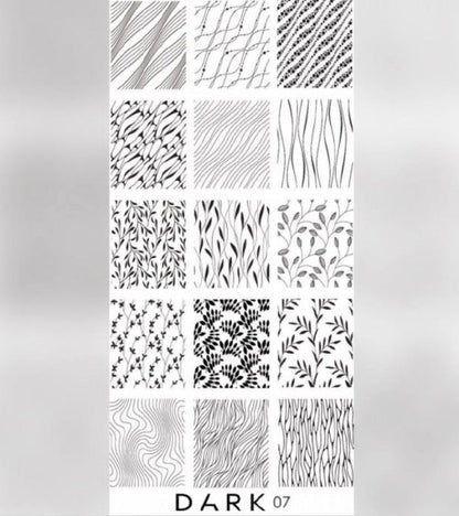 DARK 07 STAMPING PLATE  DARK07