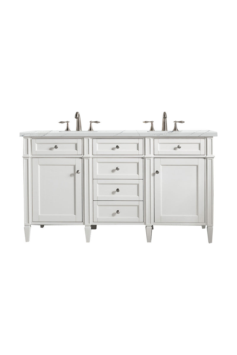 Brittany 60" Double Vanity in Bright White