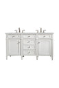Brittany 60" Double Vanity in Bright White
