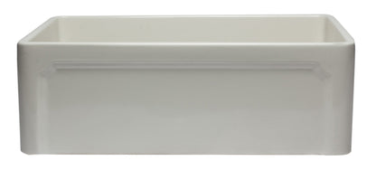 ALFI brand AB3020SB 30 inch Biscuit Reversible Single Fireclay Farmhouse Kitchen Sink