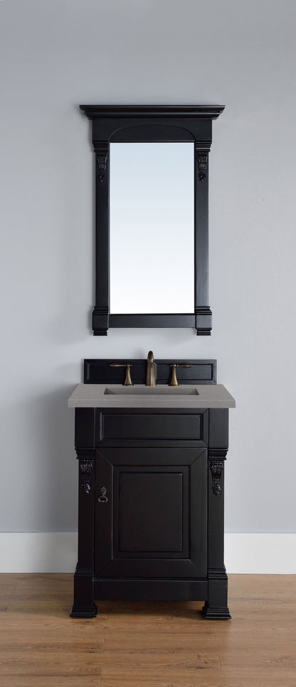 Brookfield 26" Single Vanity Cabinet, Antique Black