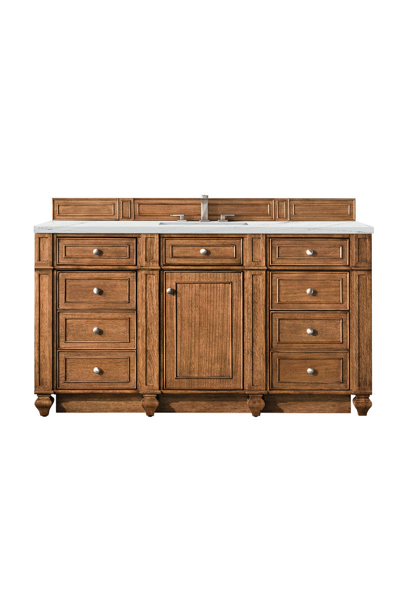 Bristol 60" Single Vanity Cabinet, Bright White