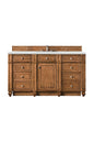 Bristol 60" Single Vanity Cabinet, Bright White