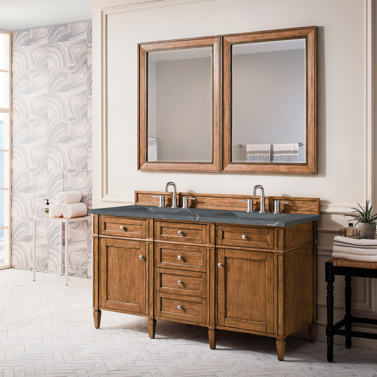 Brittany 60" Double Vanity Cabinet