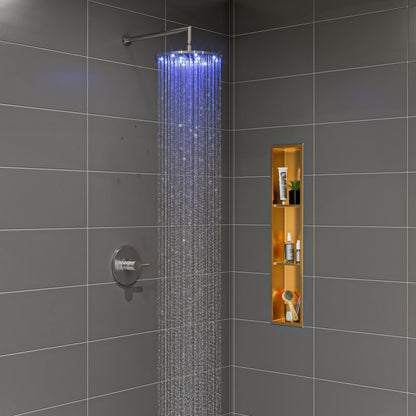 ALFI brand LED12R 12" Round Multi Color LED Rain Shower Head