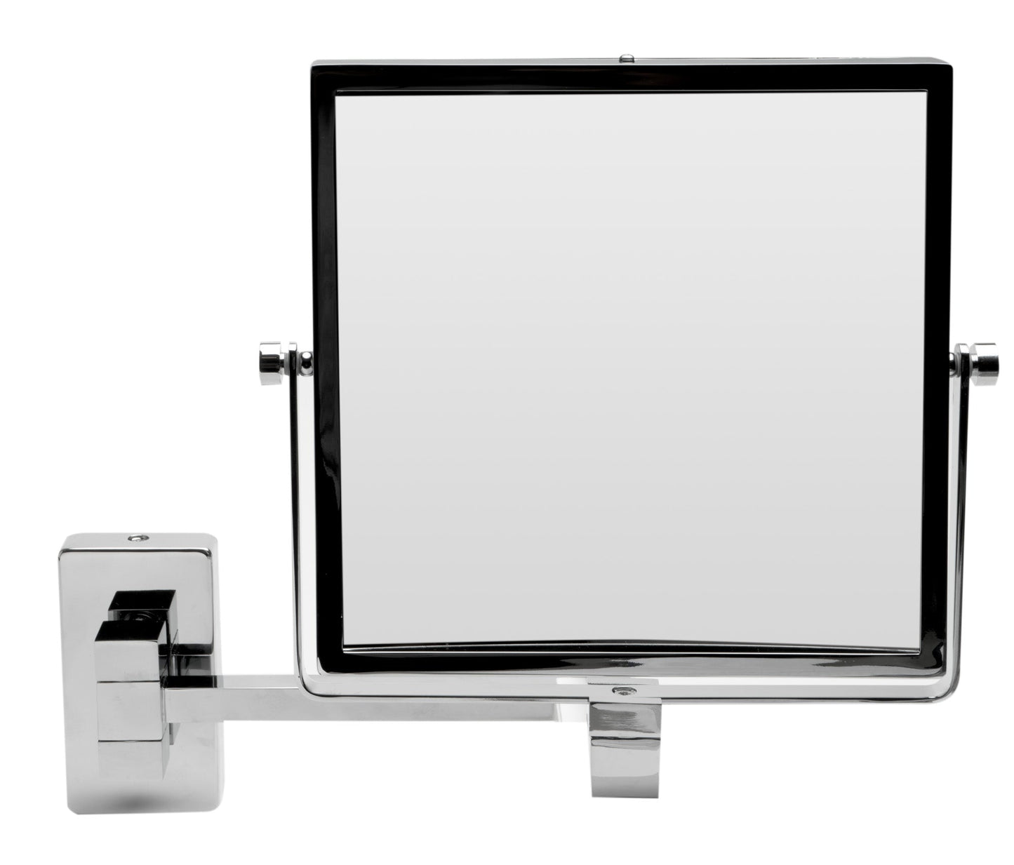 ALFI brand ABM8WS 8"  Square Wall Mounted 5x Magnify Cosmetic Mirror