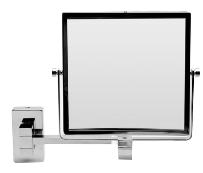 ALFI brand ABM8WS 8"  Square Wall Mounted 5x Magnify Cosmetic Mirror