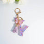 A–Z Personalized Butterfly Tassel Keychain – Custom Initial Gift for Women