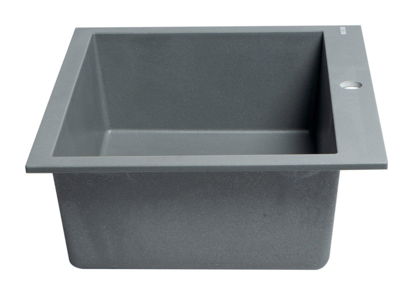 ALFI brand AB2420DI 24" Drop-In Single Bowl Granite Composite Kitchen Sink