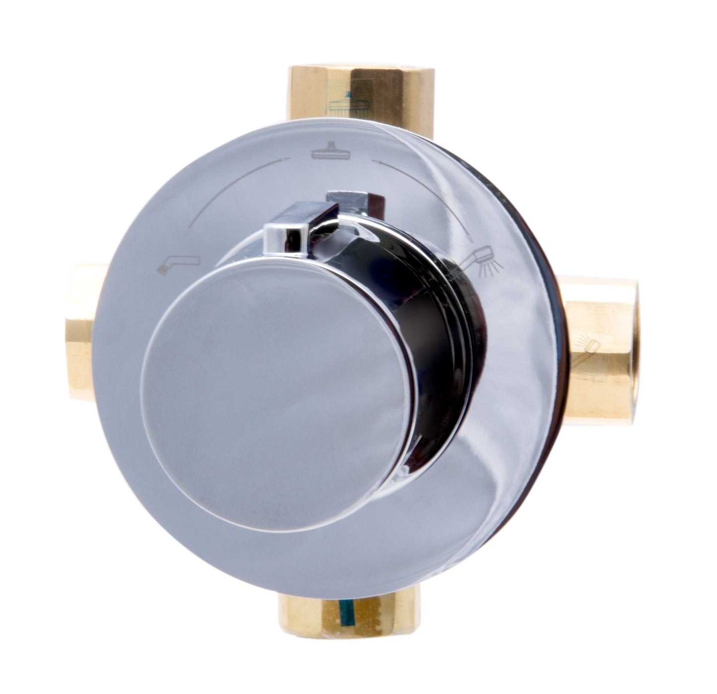 ALFI brand AB9101 Modern Round 3 Way Shower Diverter