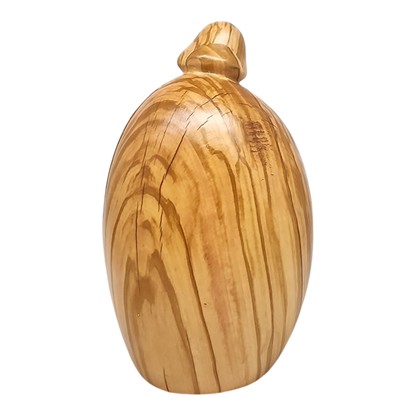 Modern Style Holy Family Carved Nativity - Olive Wood - 6.75 Inch