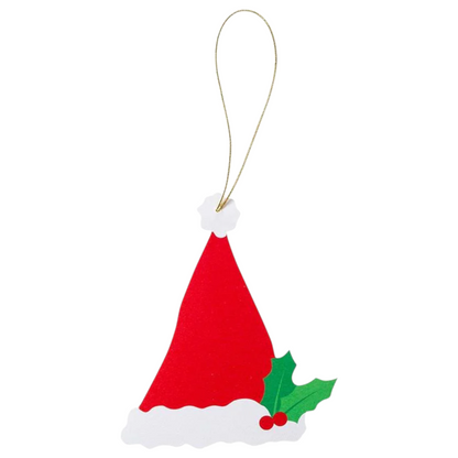 Santa Hat Die-Cut Gift Tags
