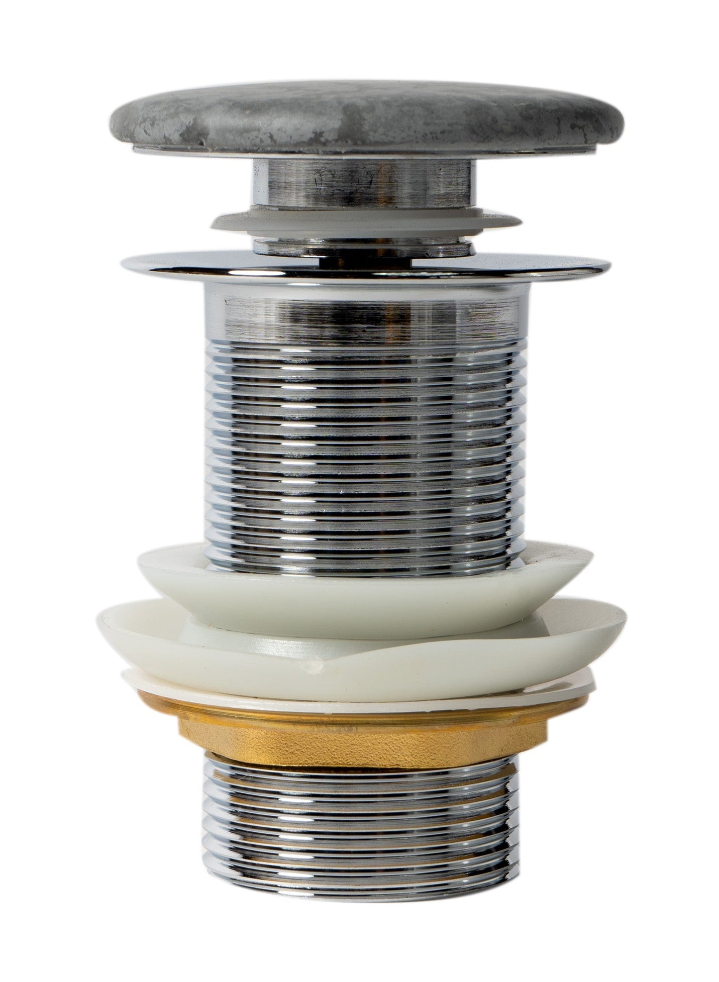 ALFI brand  ABCO7055 Solid Concrete Gray Matte Cap Bathroom Sink Drain