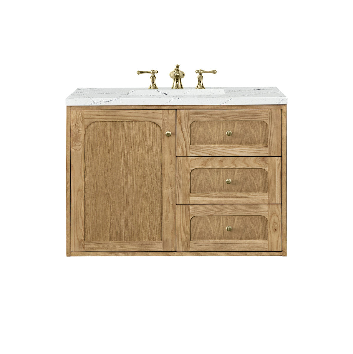 Laurent 36" Single Vanity Cabinet, Light Natural Oak