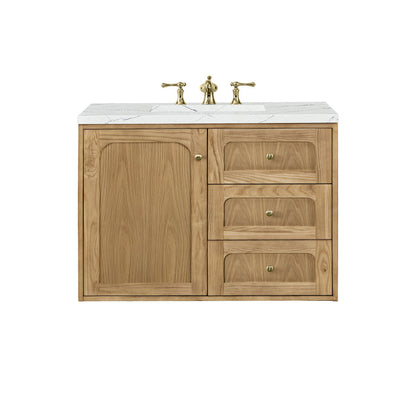 Laurent 36" Single Vanity Cabinet, Light Natural Oak