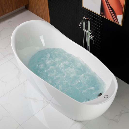 WOODBRIDGE B-0033 Deluxe Air Bubble Free Standing Bathtub
