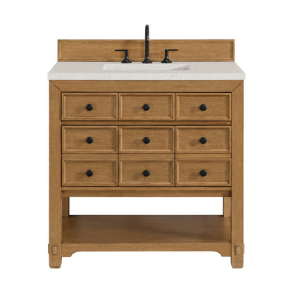 Malibu 36" Single Vanity Cabinet, Amber Birch