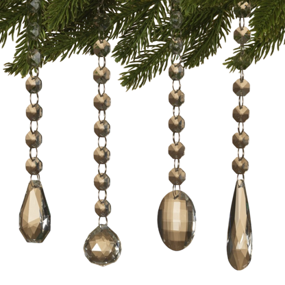 Glass Look Acrylic Jewel Ornament -
