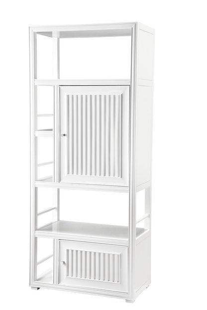 Athens 30" Double-Sided Linen Cabinet, Glossy White