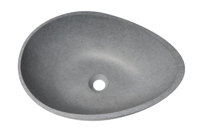 ALFI brand  ABCO21O 21" Solid Concrete Tear Drop Above Mount Vessel Sink