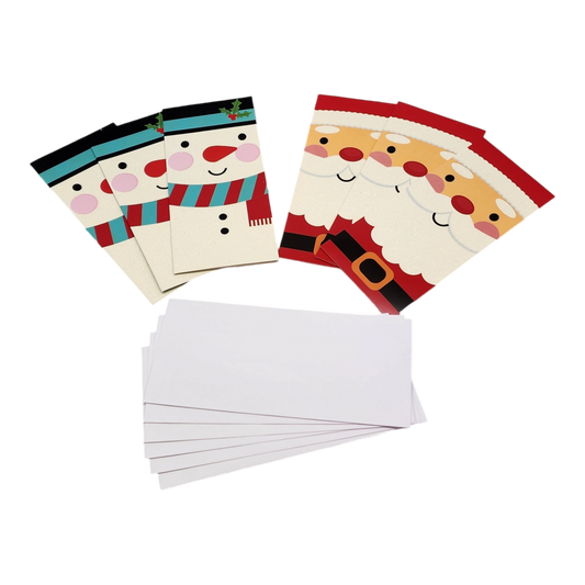 Christmas Money Card Holder - Santa/Snowman