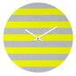 YELLOW LINES WALL CLOCK