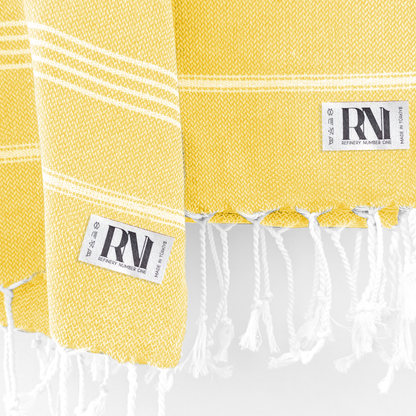 Istanbul Classic Turkish Hand Towel Set of 2 for Kitchen, Bath, Beach, Gym, and Yoga 17"x30"