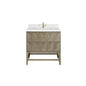 Emmeline 36" Single Vanity Cabinet, Pebble Oak