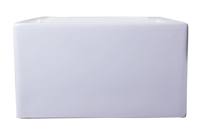 ALFI brand AB3618ARCH Arched Apron Thick Wall Fireclay Double Bowl Farm Sink