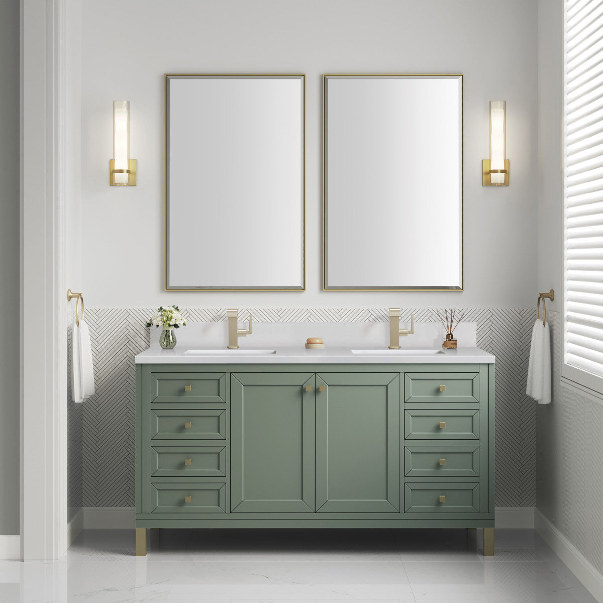 Chicago 60" Double Vanity