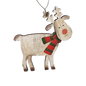 Rustic Wooden Reindeer Ornament -