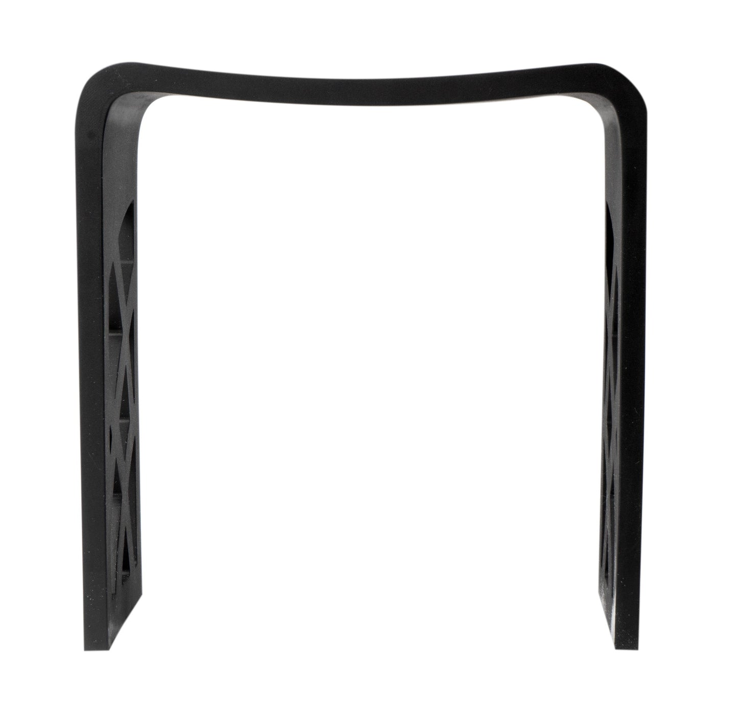 ALFI brand  ABST88BM Black Matte Solid Surface Resin Bathroom / Shower Stool