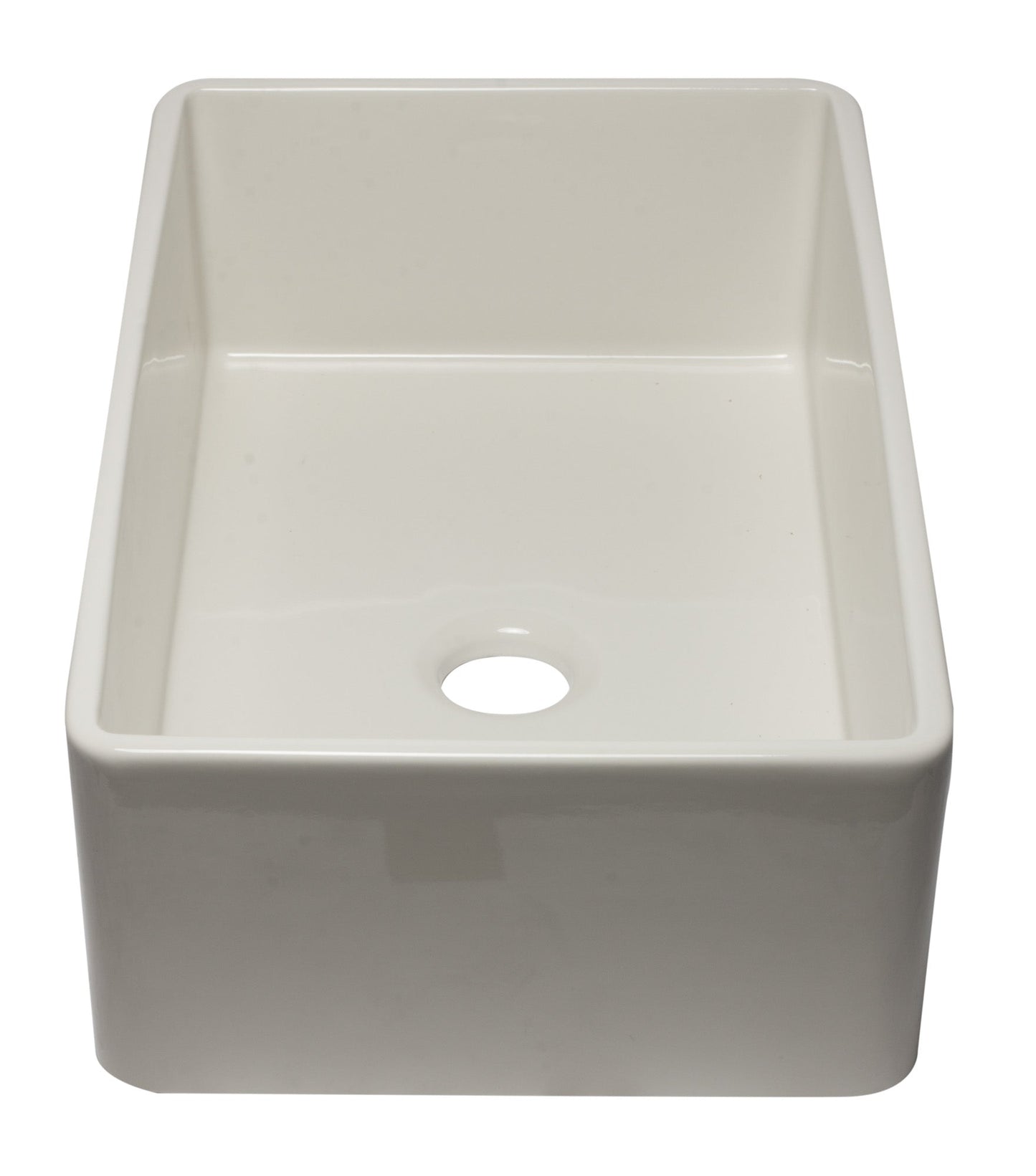 ALFI brand AB3320SB 33 inch Black Reversible Single Fireclay Farmhouse Kitchen Sink