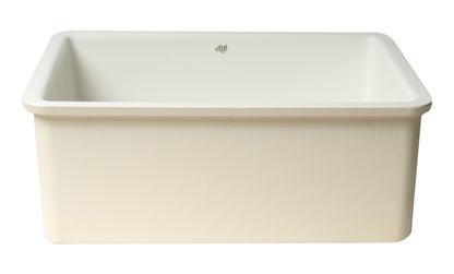 ALFI brand  AB2317 23" White Fireclay Undermount Kitchen Sink