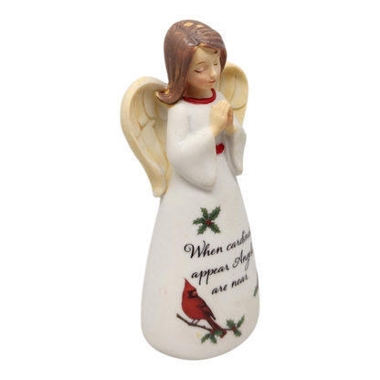 When Cardinals Appear Angel are Near Angel Figurine - 4 Inch