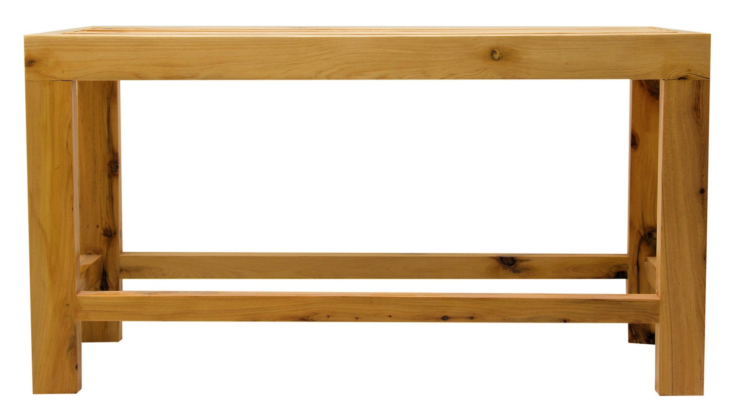 ALFI brand  AB4401 26" Solid Wooden Slated Single Person Sitting Bench