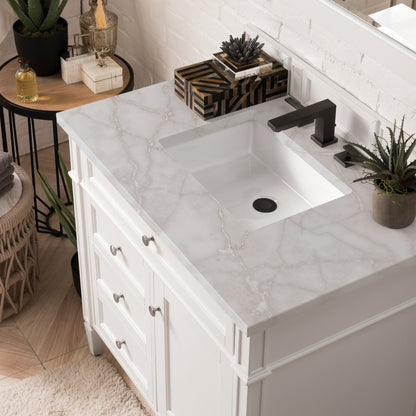 Brittany 36" Single Vanity in Bright White