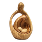 Nesting Style Holy Family Nesting Carved Nativity - Olive Wood - 4.5 Inch