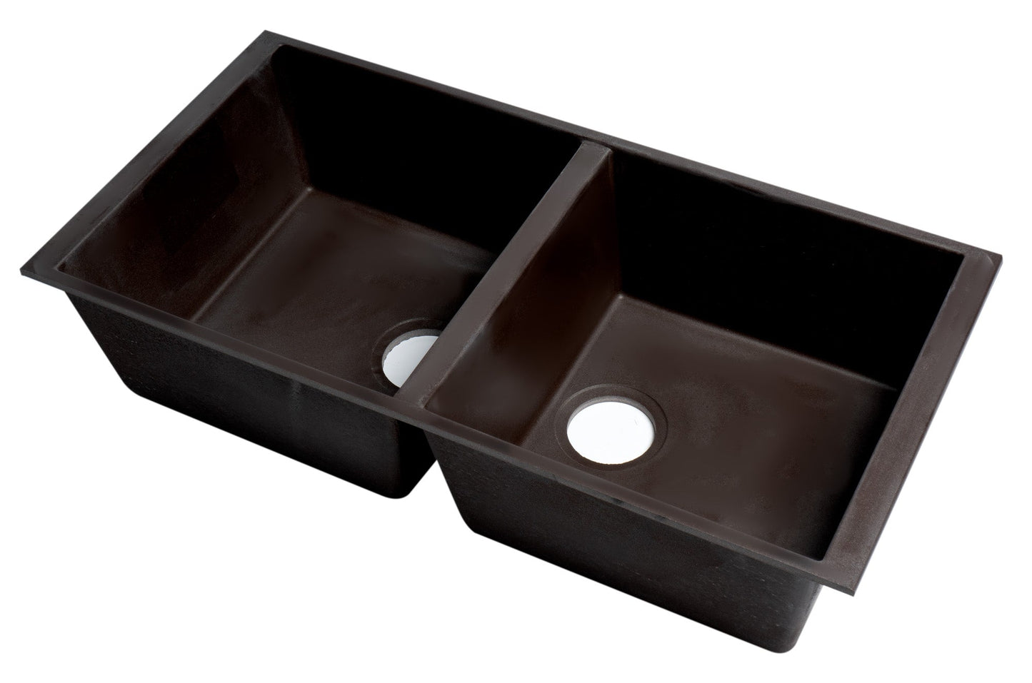 ALFI brand AB3420UM 34" Undermount Double Bowl Granite Composite Kitchen Sink
