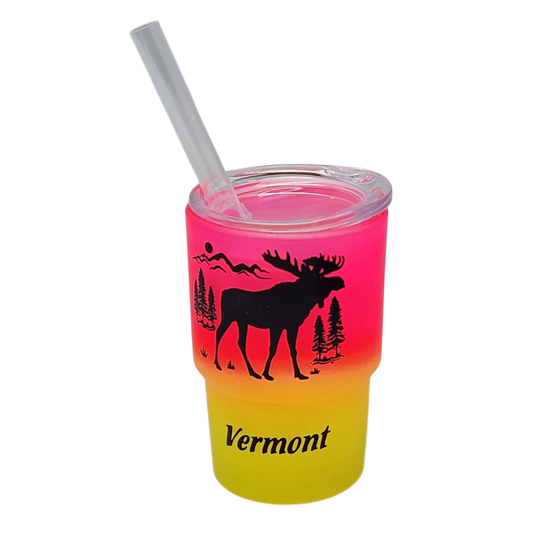 Vermont Glass Moose 2oz Shooter - Sunset Fizz