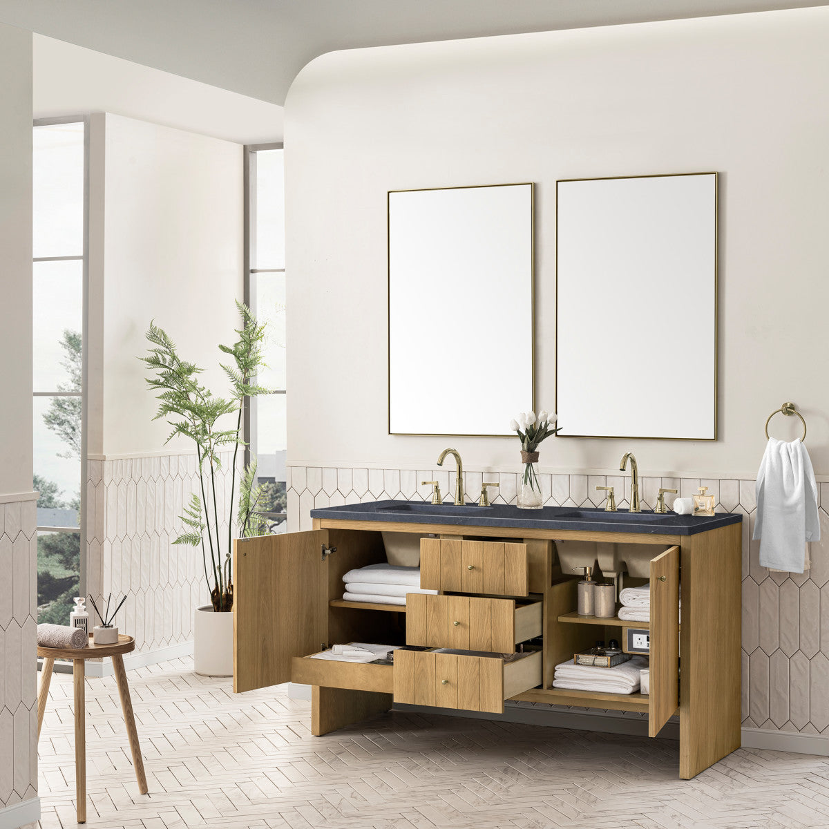 Hudson 60" Double Vanity Cabinet