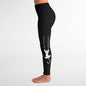 Black Cat Claw Scratch Capri Leggings Rhinestone and Glitter - Black / Cat Print / Cat Lover / Cat Pants / Cat RTS