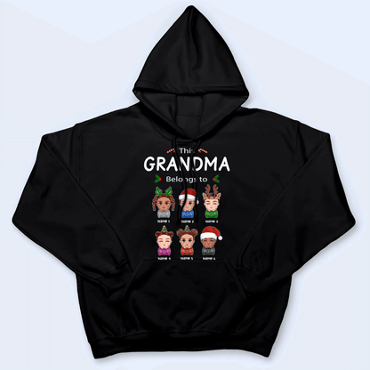 Your Lovely Grandma Christmas - Personalized Custom T Shirt - Birthday, Loving, Funny Gift for Grandfather/Dad/Father, Husband, Grandparent