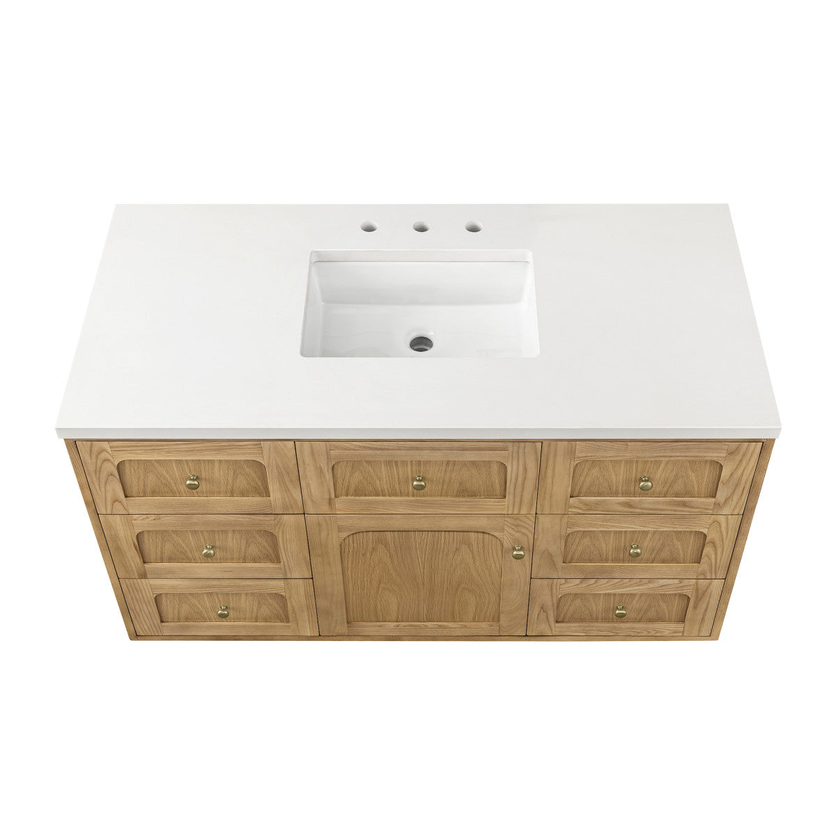 Laurent 48" Single Vanity Cabinet, Light Natural Oak